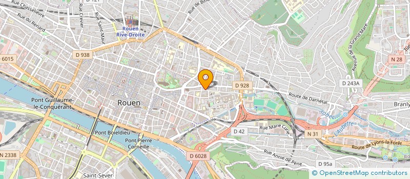 localisation de l'entreprise M.O.T. IMMO à ROUEN