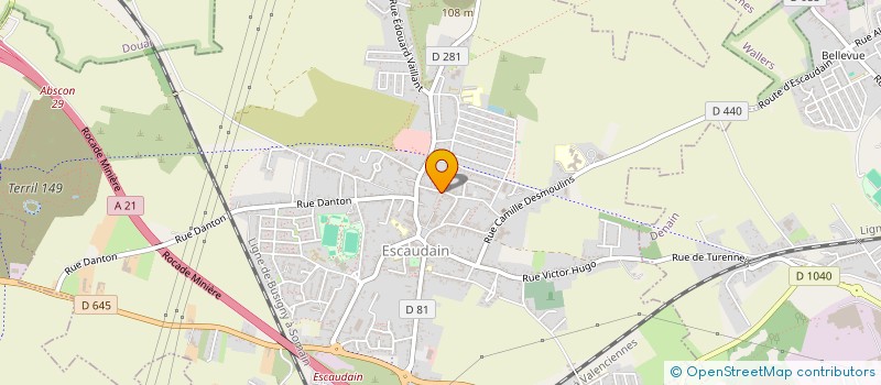 localisation de l'entreprise M O U R A MANIFESTATIONS ORGANISATIONS RESPONSABILITES ET AMENAGEMENT à ESCAUDAIN