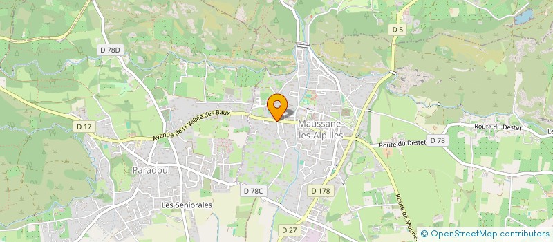 localisation de l'entreprise M.O.V.H.  MAUSSANE-LES-ALPILLES