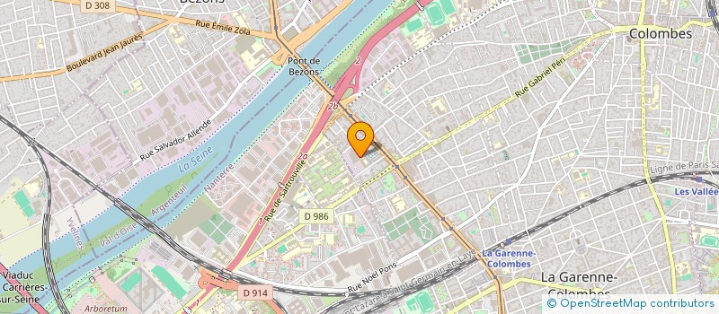 localisation de l'entreprise M.O VTC à COLOMBES
