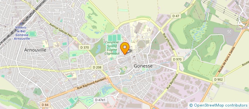 localisation de l'entreprise M.O.Z à GONESSE