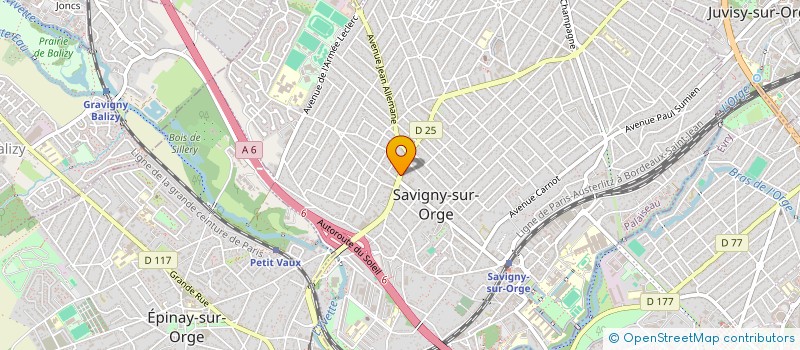 localisation de l'entreprise M'OPTIQUE à SAVIGNY-SUR-ORGE