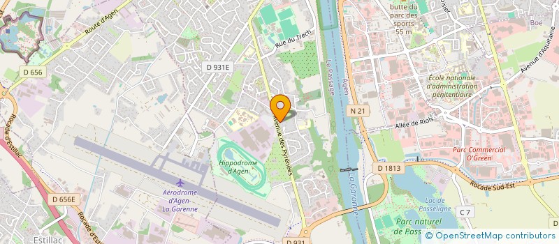 localisation de l'entreprise M'ORPHEE  LE PASSAGE