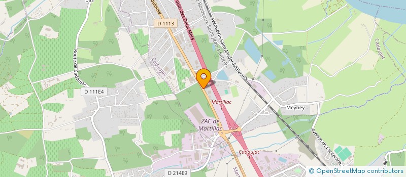 localisation de l'entreprise M.P  CADAUJAC