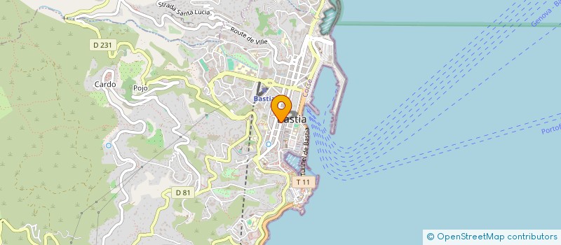 localisation de l'entreprise M.P. à BASTIA