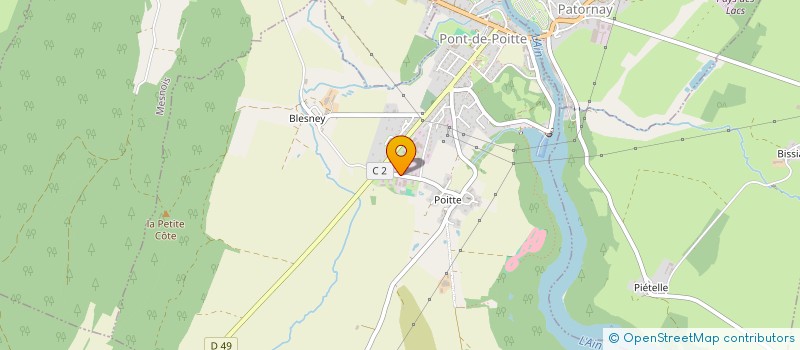 localisation de l'entreprise M.P.  PONT-DE-POITTE