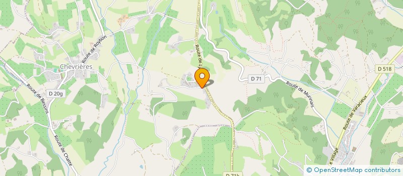 localisation de l'entreprise M.P.  CHEVRIERES