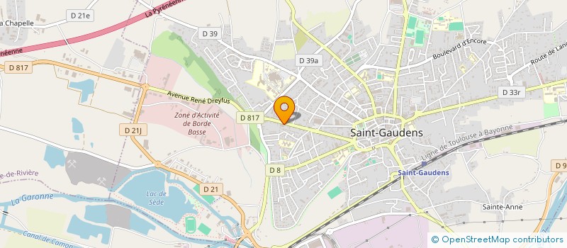 localisation de l'entreprise M & P  SAINT-GAUDENS