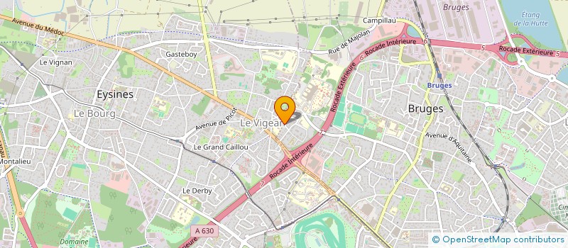 localisation de l'entreprise M & P  BRUGES