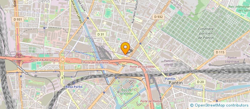 localisation de l'entreprise M P à AUBERVILLIERS