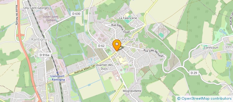 localisation de l'entreprise M & P  LIANCOURT