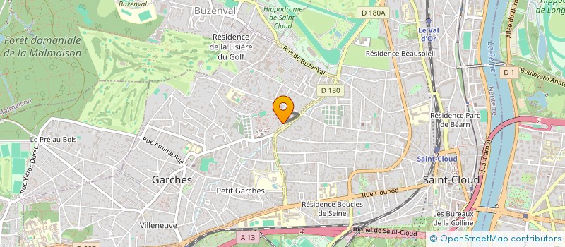 localisation de l'entreprise M & P à GARCHES