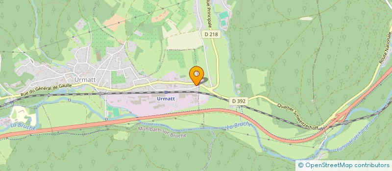 localisation de l'entreprise M&P  URMATT