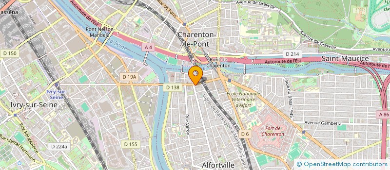 localisation de l'entreprise M&P 94 à ALFORTVILLE