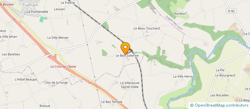 localisation de l'entreprise M.P.  TRAMAIN