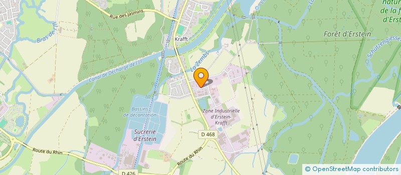 localisation de l'entreprise M.P.A.  ERSTEIN