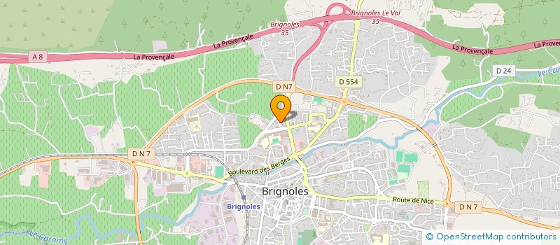 localisation de l'entreprise M P A à BRIGNOLES