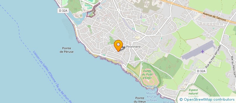 localisation de l'entreprise M.P.A. COIFFEURS à LES SABLES D'OLONNE