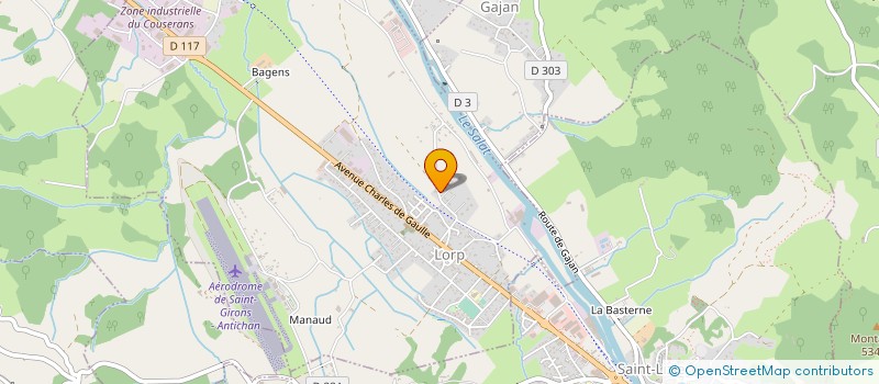 localisation de l'entreprise M.P.A. ENERGIE à LORP-SENTARAILLE