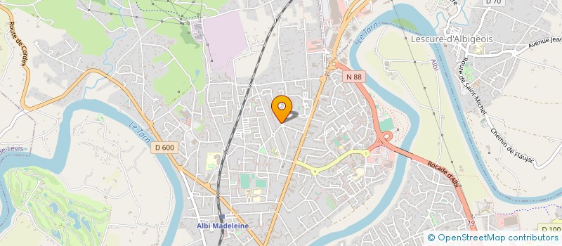 localisation de l'entreprise M.P.A. MENUISERIE à ALBI