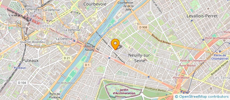 localisation de l'entreprise M P ADVERTISING à NEUILLY-SUR-SEINE