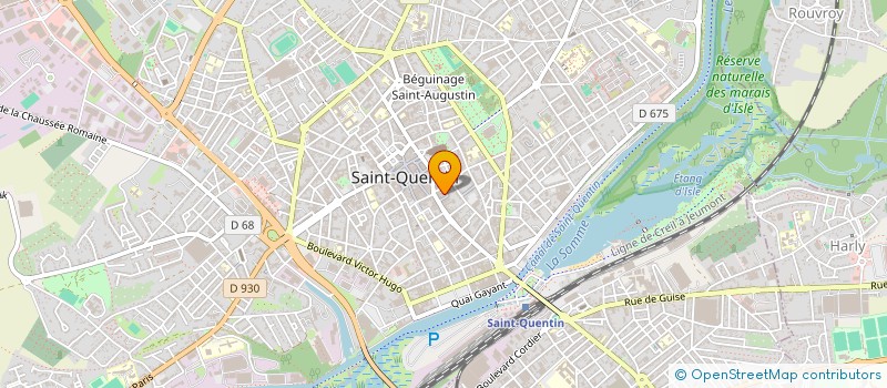 localisation de l'entreprise M.P.AUTO.COM à SAINT-QUENTIN