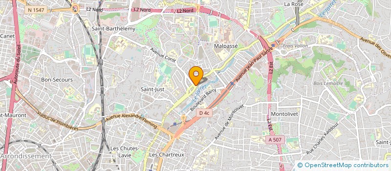 localisation de l'entreprise M.P.B à MARSEILLE