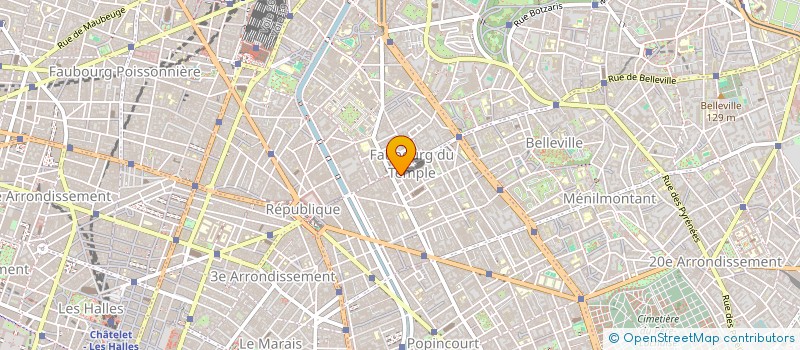 localisation de l'entreprise M.P.B.  PARIS