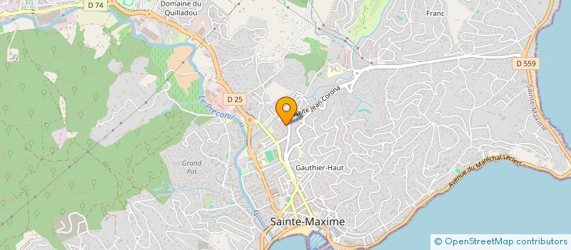 localisation de l'entreprise M.P.B. à SAINTE-MAXIME