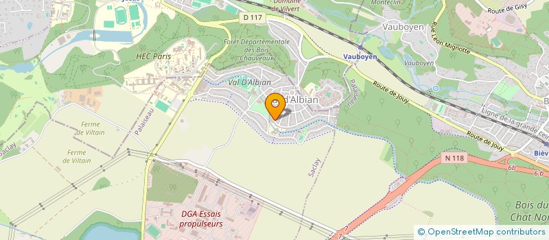 localisation de l'entreprise M.P.B.  SACLAY