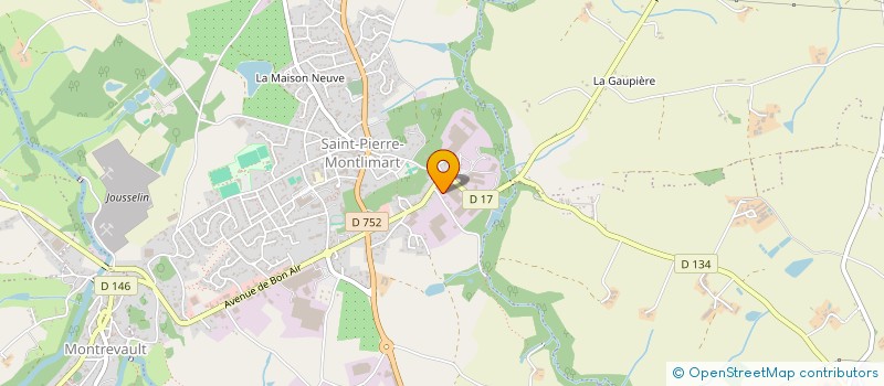 localisation de l'entreprise M.P.B.IMMOBILIER  MAUGES-SUR-LOIRE