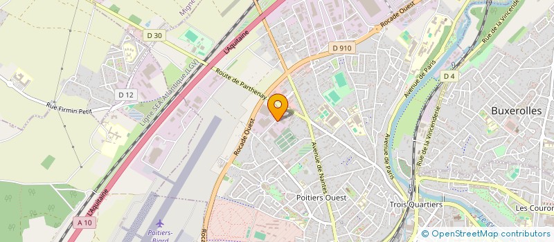 localisation de l'entreprise M.P. BAT à POITIERS