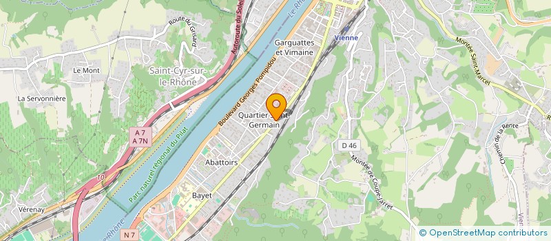 localisation de l'entreprise M.P BOUQUIN à VIENNE