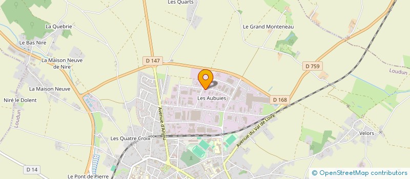 localisation de l'entreprise M.P.C. à LOUDUN