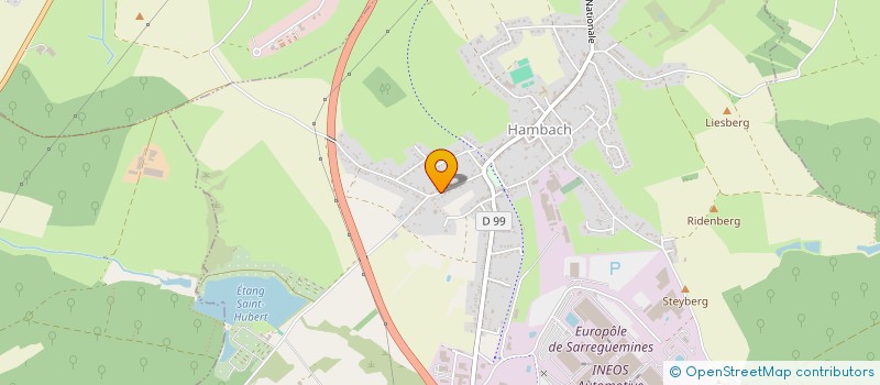 localisation de l'entreprise M.P.C. BAT.  HAMBACH