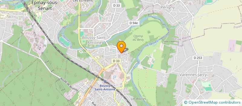 localisation de l'entreprise M.P.C. CABRAL  BOUSSY-SAINT-ANTOINE