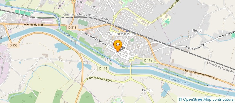 localisation de l'entreprise M.P.C.D. à VALENCE