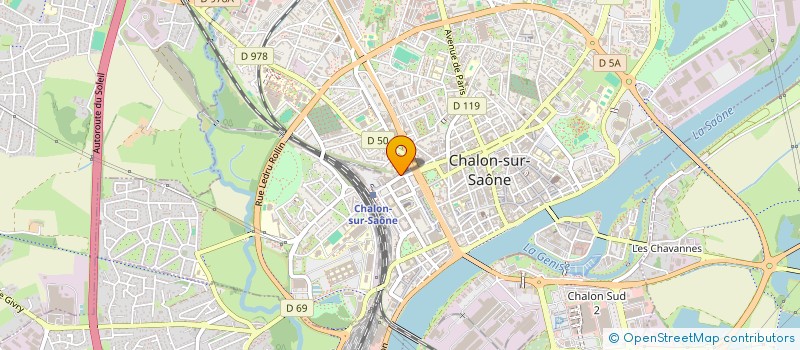 localisation de l'entreprise M.P.C. FRANCOIS GAMACHE à CHALON-SUR-SAONE