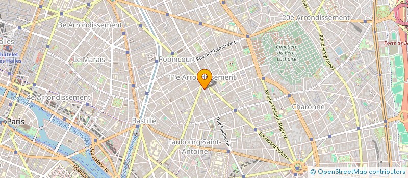 localisation de l'entreprise M.P.C.G. à PARIS