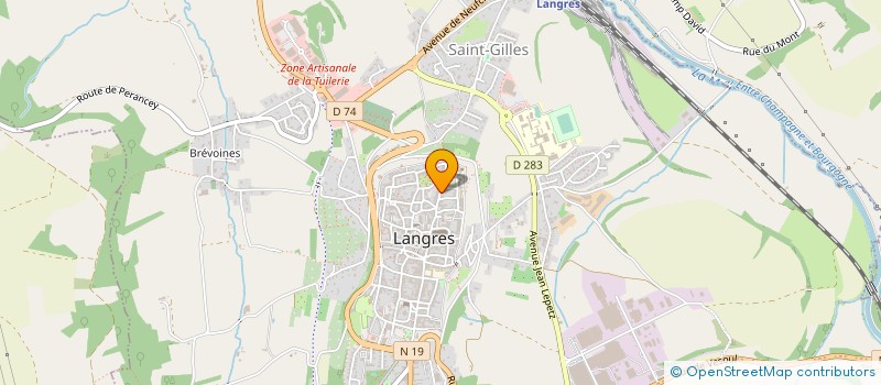 localisation de l'entreprise M.P.C. HABITAT à LANGRES