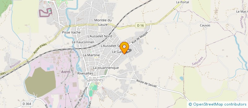 localisation de l'entreprise M.P.C.L.  SALINDRES