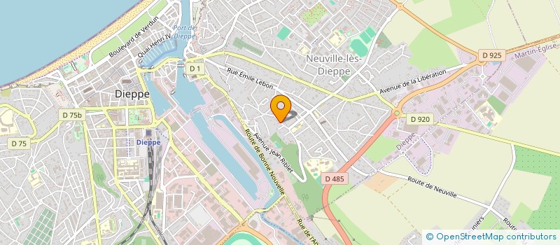 localisation de l'entreprise M.P.C. SAS à DIEPPE