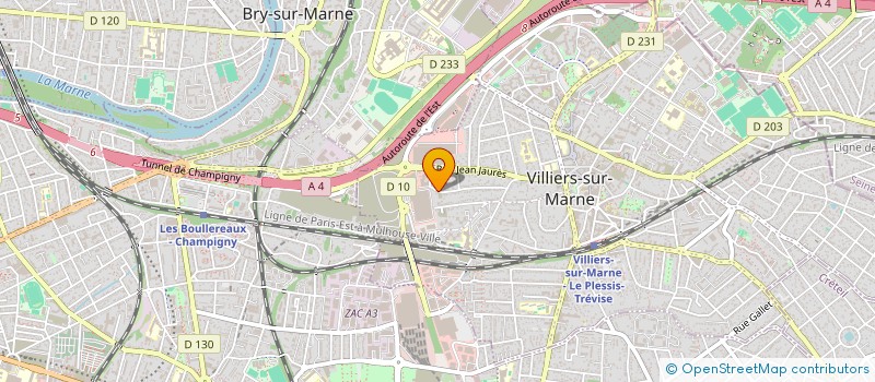 localisation de l'entreprise M P CALMETTE  VILLIERS-SUR-MARNE