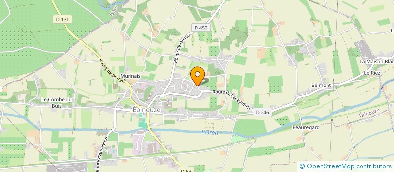 localisation de l'entreprise M.P CAUL  EPINOUZE