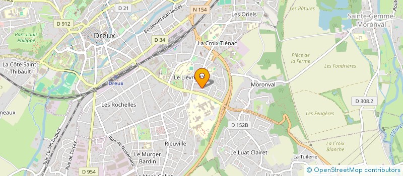 localisation de l'entreprise M.P. CLOTURE à DREUX