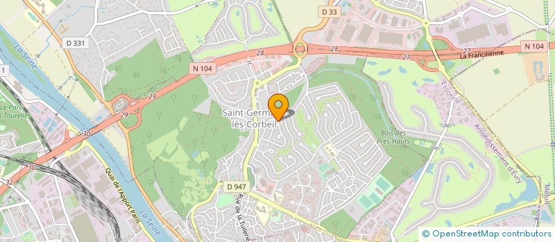 localisation de l'entreprise M.P. CONSULTANT  SAINT-GERMAIN-LES-CORBEIL