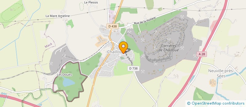 localisation de l'entreprise M P CORPORATE à CHAILLOUE