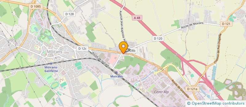 localisation de l'entreprise M.P. DEPANNE à MOIRANS