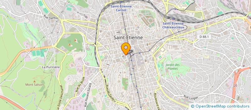 localisation de l'entreprise M P DIFFUSION à SAINT-ETIENNE