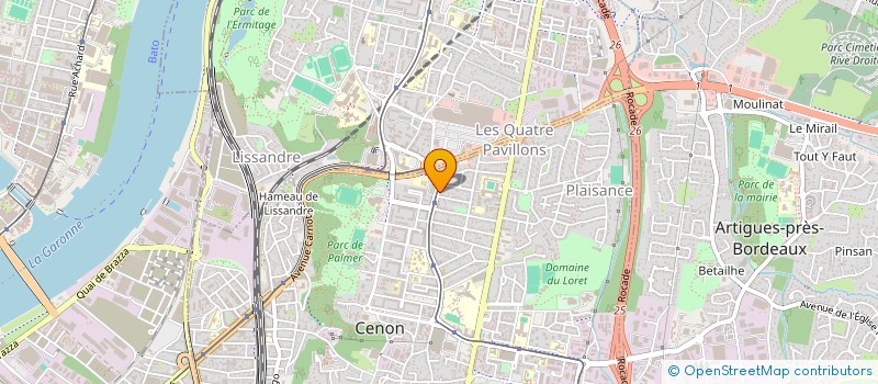 localisation de l'entreprise M.P.E.G à CENON
